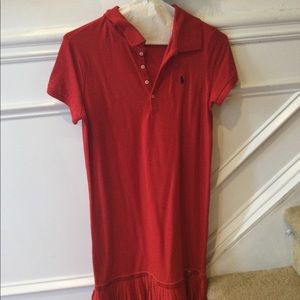 Size 16 Red Ralph Lauren Collar Dress